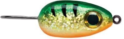 VMC TDJ116GGFU Tear Drop Jig, 1/16 oz, #6 Hook, Glow Green Fire UV