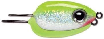 VMC TDJ116GCSH Tear Drop Jig, 1/16 oz, #6 Hook, Glow Chartreuse Shiner