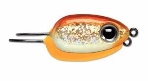 VMC TDJ18GGF Tear Drop Jig, 1/8 oz, #4 Hook, Glow Gold Fish