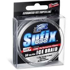 Sufix 671-004IC 832 Advanced Ice Braid, 4lb Test, 50yd, Ice Camo