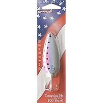 Eppinger 128 Dardevlet Spoon, 2 7/8", 3/4 oz, Chartreuse/Red Dots Nickel Back