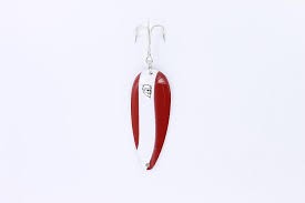 Eppinger 116 Dardevlet Spoon, 2 7/8", 3/4 oz, Red/White Stripe Nickel Back