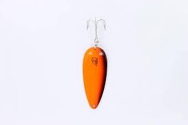 Eppinger 177 Dardevlet Spoon, 2 7/8", 3/4 oz, Orange/Black Stripe Nickel Back