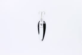 Eppinger 102 Dardevlet Spoon, 2 7/8", 3/4 oz, Black/White Stripe Nickel Back