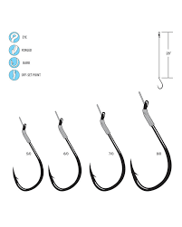 Gamakatsu 258000 Catfish Hook Assortment, Size 8/0-6/0-4/0-1/0