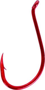 Gamakatsu 341306 Octopus Hook, Size 8, Needle Point, Light Wire, Offset