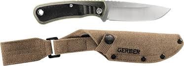Gerber 31-003931 Downwind Drop Point Fixed Blade Knife Green