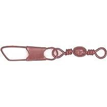 Eagle Claw 01044-014 Barrel Swivel Sz14 w/Safety Snap Red 7pk
