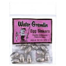 WATER GREMLIN PEG9 EGG CP12 1/4OZ