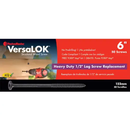 FASTENMASTER 6" VERSALOK 50/BOX