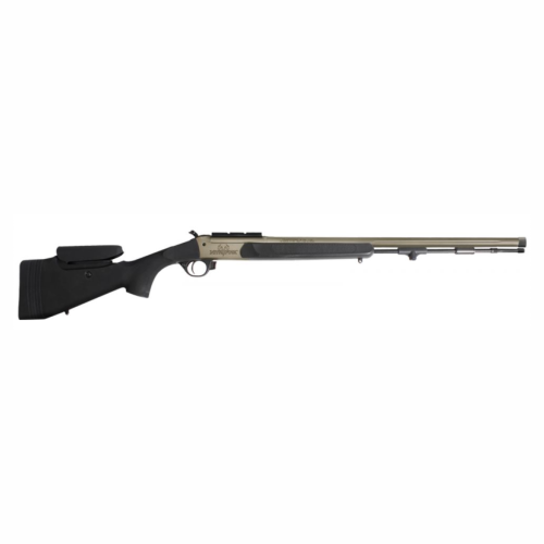 Traditions CR84660450B NitroFire Pro 50 Cal 209 Primer Tungsten Cerakote 26" Fluted/Threaded w/VAPR twist Barrel, Drilled & Tapped Receiver, Black Adj Cheek Piece & LOP Synthetic Stock