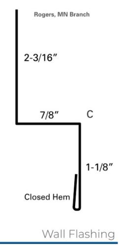 4204330 Double Angle - 29Ga - CF45 - White 10'6"