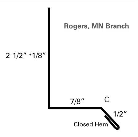 4204430 Drip Cap - 29Ga - CF45 - White 10'6"