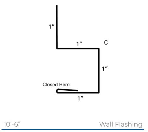 4204030 Base Molding - 29Ga - CF45 - White 10'6"