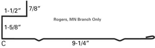 4204230 9.25" Door Jamb - 29Ga - CF45 - White 10'6"