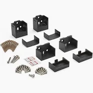 TREX SIGNATURE FIXED BRACKET TABLESS HORIZONTAL 4/PK BLACK