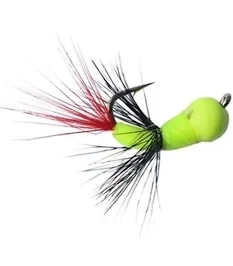 Kenders 802-2 5.5MM #8 Hook Akua Flare Chartreuse Red