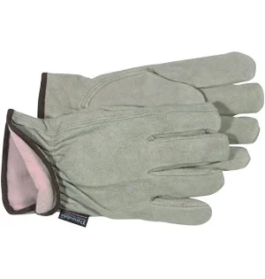 GLOVES LEATHER GRAY