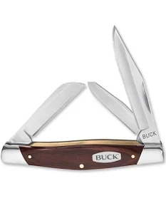 Buck 0303BKS Cadet 3-Blade Folding Pocket Knife, Clip/Spey/Sheepsfoot