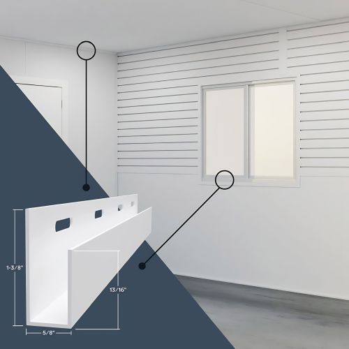 Trusscore J Trim 1/2" 10' White