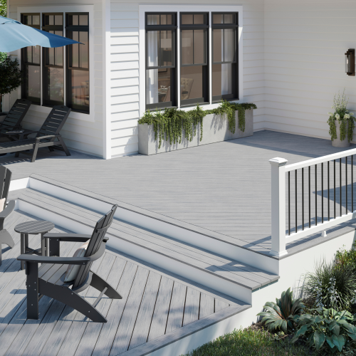 1X6-16' TREX ENHANCE NATURALS FOGGY WHARF SQUARE | Trex Decking
