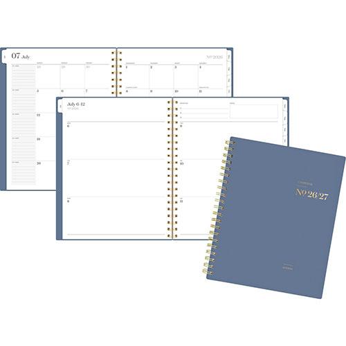 Cambridge® WorkStyle® Classic Academic Weekly Monthly Planner, Large, Blue