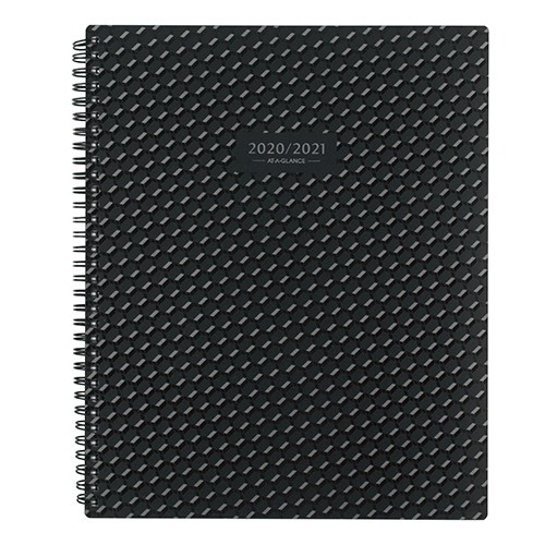 Elevation Academic Weekly/Monthly Planner, Large, 8-1/2" x 11", Black