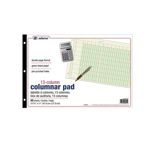 Columnar Pad, 13 Column, 11" x 16-3/8"