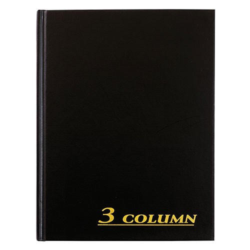 Adams® Accounting Book, 3 Column, 7" x 9-1/4", 80 Pages