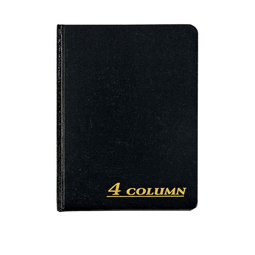 Adams® Accounting Book, 4 Column, 7" x 9-1/4", 80 Pages