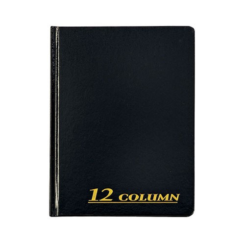 Adams® Accounting Book, 12 Column, 7" x 9-1/4", 80 Pages