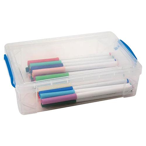 Super Stacker Pencil Box, Large, Clear
