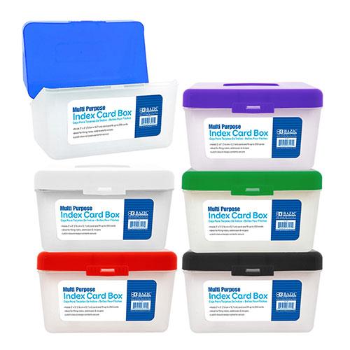 Card File Box 3" X 5", Assorted