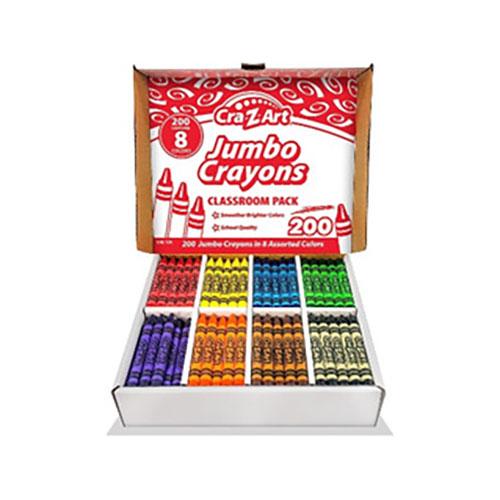 Jumbo Crayon Classpack, 8 Colors, 200 Count