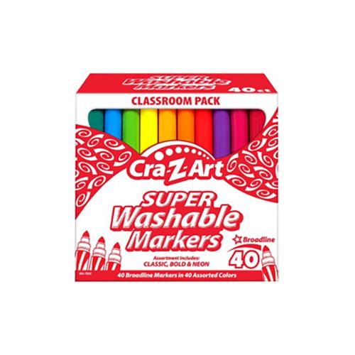 Washable Marker Classroom Pack, Broadline, 40 Count, Assorted