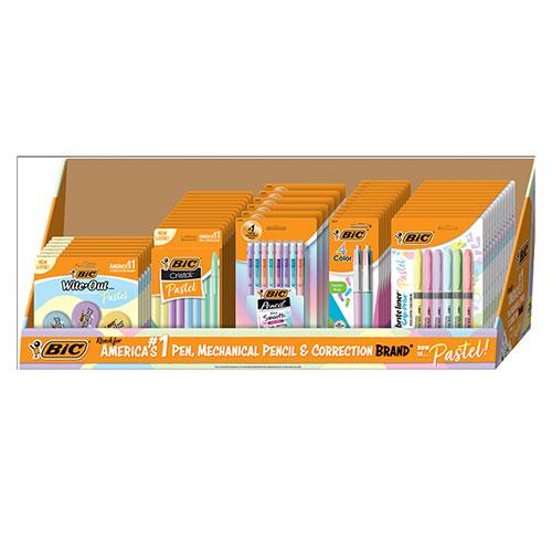 Pastel Mixed Stationery Counter Display