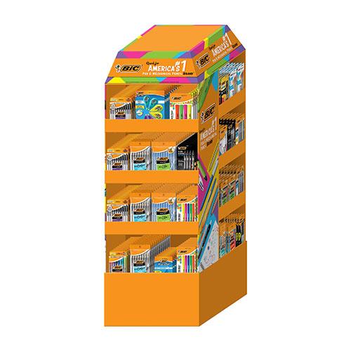 BIC Mixed Stationery Quarter Pallet Display