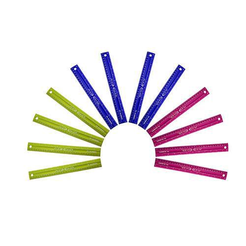 Ruler Flexible Asst 12"