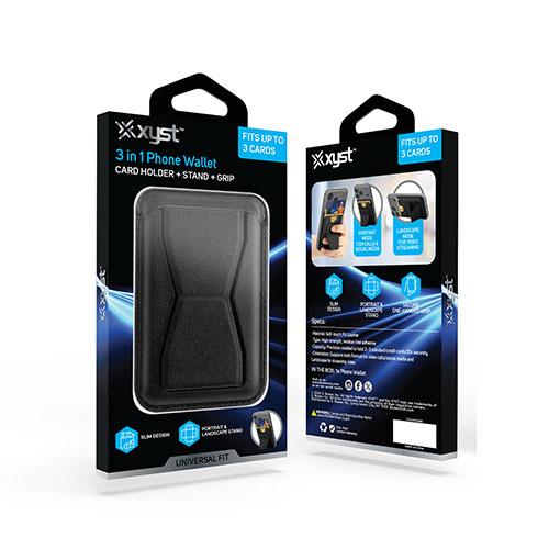 3-1 Phone Wallet, Black 