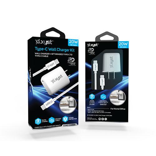 Car Charger Kit  with Type C to Type C Cable inculded
