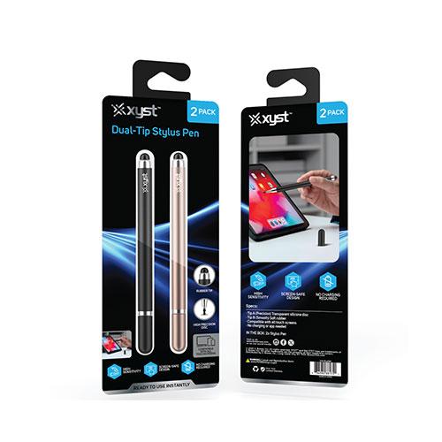 2 Pak Stylus, Black and Rose Gold