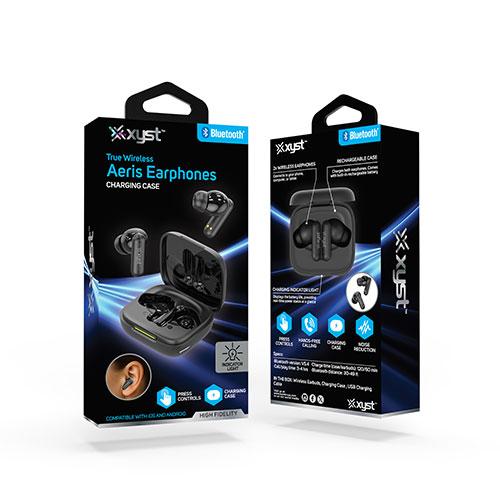 Aeris True Wireless Earbuds, Black