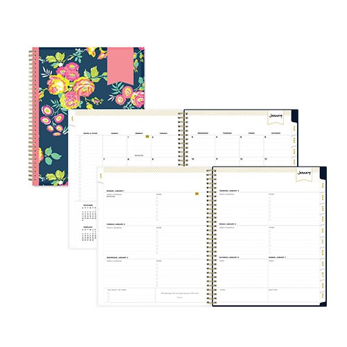 Planning Calendar Peyton Navy  8.5x11 Weekly/Monthly 