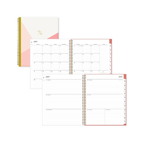 Fashion Academic Weekly/Monthly Planner, 8-1/2" x 11, Cali Pink