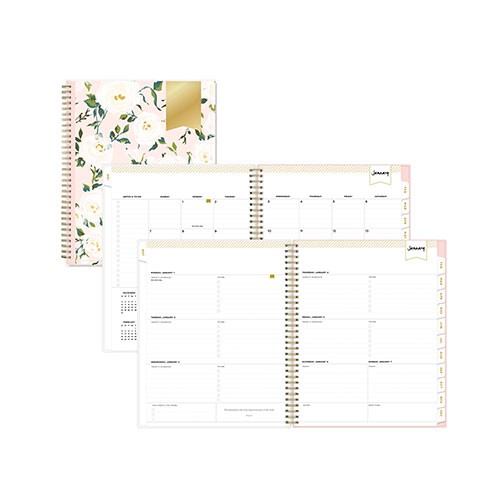 Planning Calendar Coming Up Roses Blush 8.5x11 Weekly/Monthly 