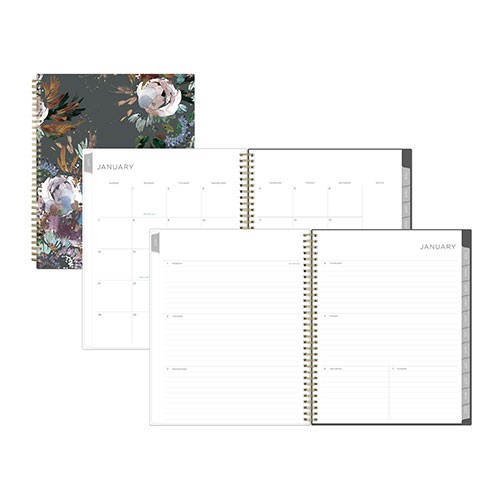 Planning Calendar Midnight Garden 8.5x11 Weekly/Monthly