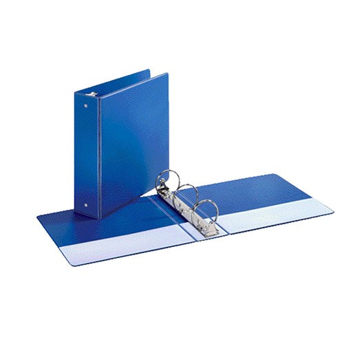 EconomyValue™ Round Ring Binder, 3", Blue