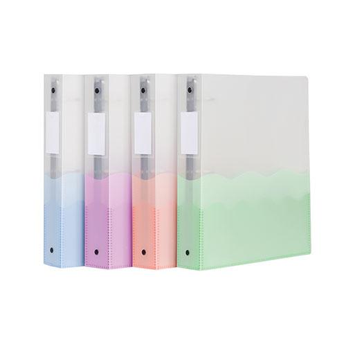 Flex Binder with Design Pockets, 1.5", Round Ring, 4 Pack, Assorted