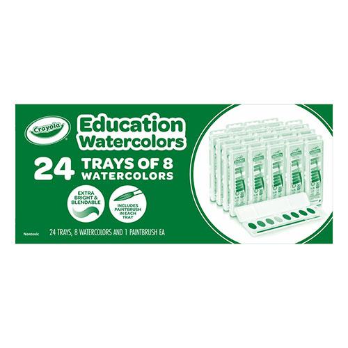 8 Count Education Watercolor Bulk Pack (24 Boxes)