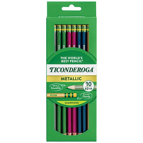 Ticonderoga Metallic Pencils, 10 Count